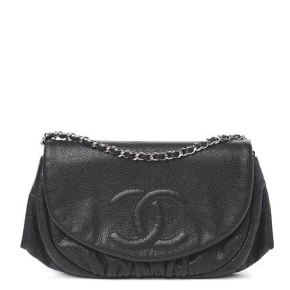 Chanel Caviar Half Moon Wallet On Chain WOC Black 1 of 9