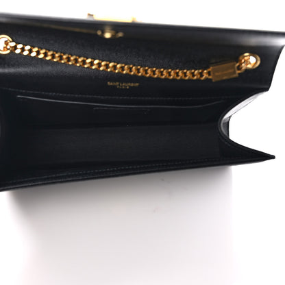 Saint Laurent Grain De Poudre Medium Classic Monogram Kate Satchel Black 5 of 8