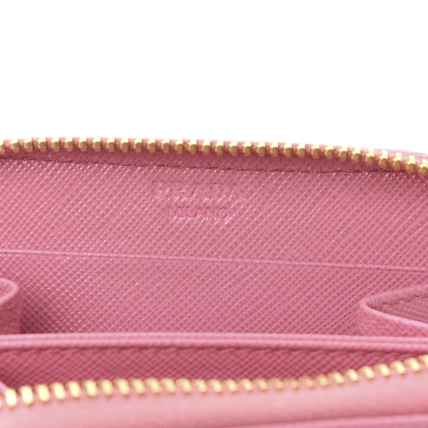 Prada Saffiano Metal Zip Coin Purse Geranio 7 of 11