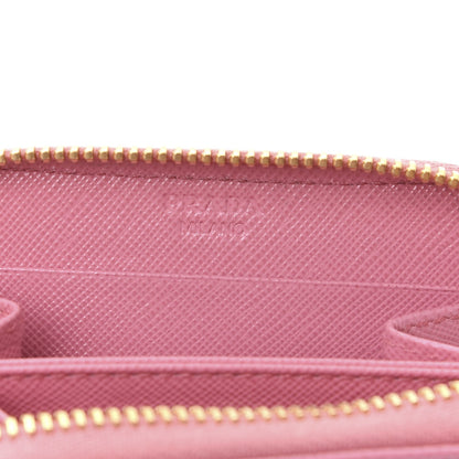 Prada Saffiano Metal Zip Coin Purse Geranio 7 of 11