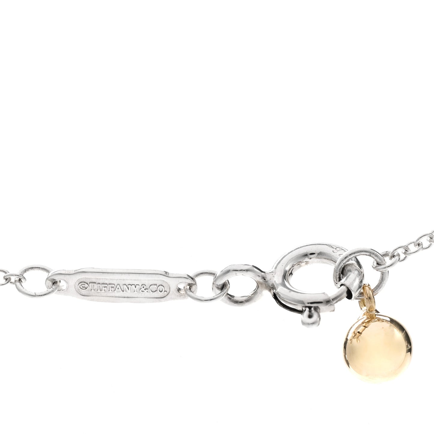 Sterling Silver 18K Yellow Gold Return to Tiffany Love Bugs Bee Pendant Necklace