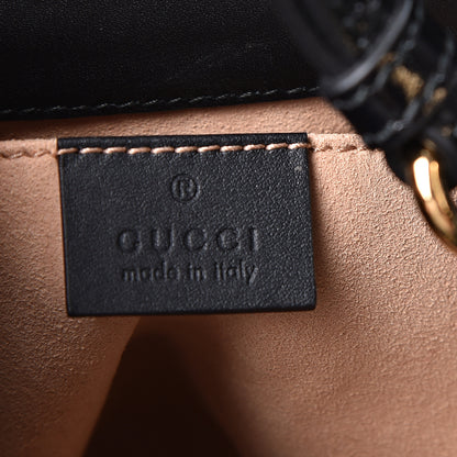 Gucci Suede Patent Web Small Ophidia Bucket Bag Hibiscus Red Black 5 of 9