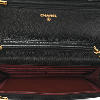 Chanel Caviar Quilted Wallet on Chain WOC Black 5 of 11