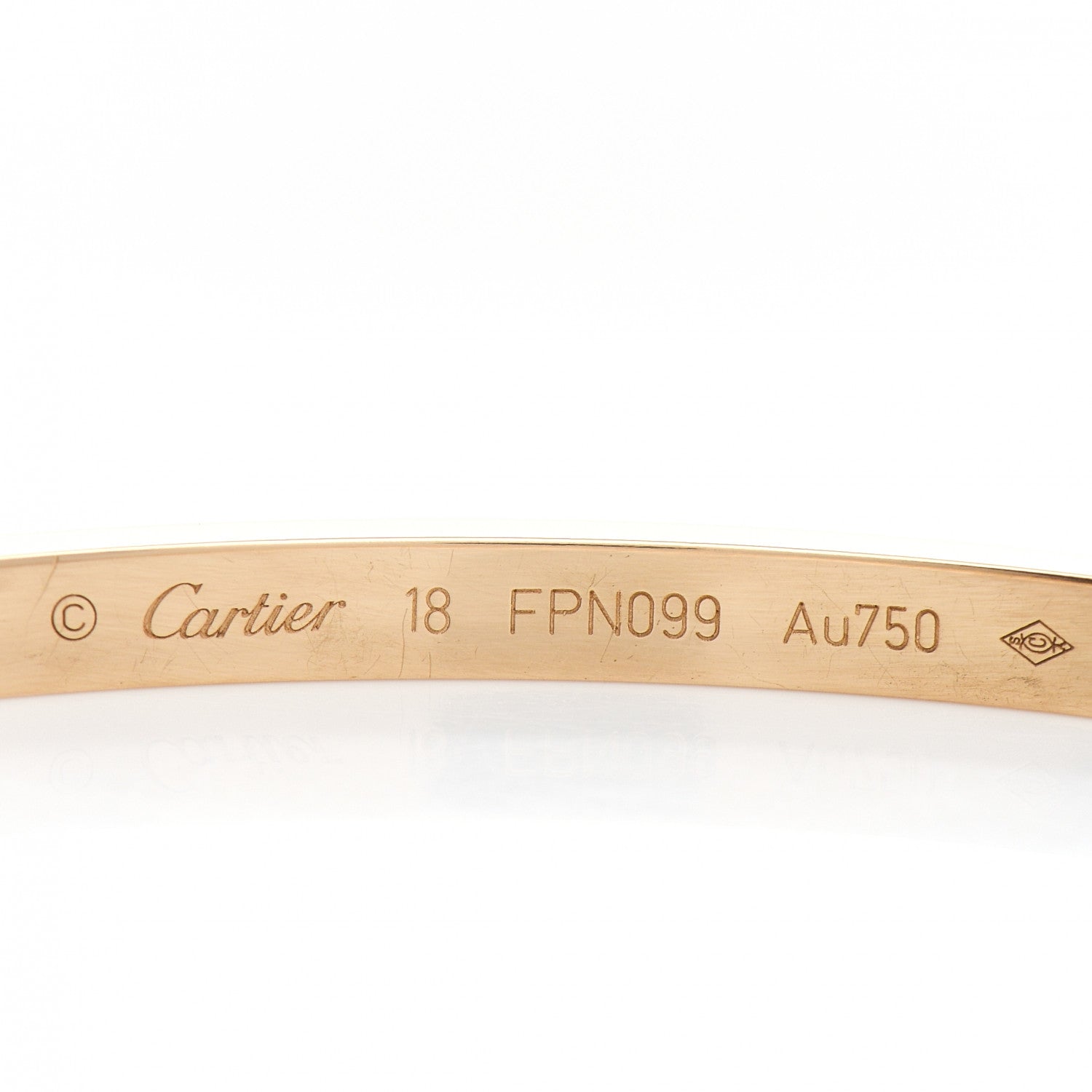 Cartier 18K Yellow Gold Small LOVE Bracelet 18 4 of 5
