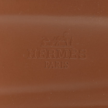 Hermes Box Calfskin Oran Sandals 39 Gold 5 of 11