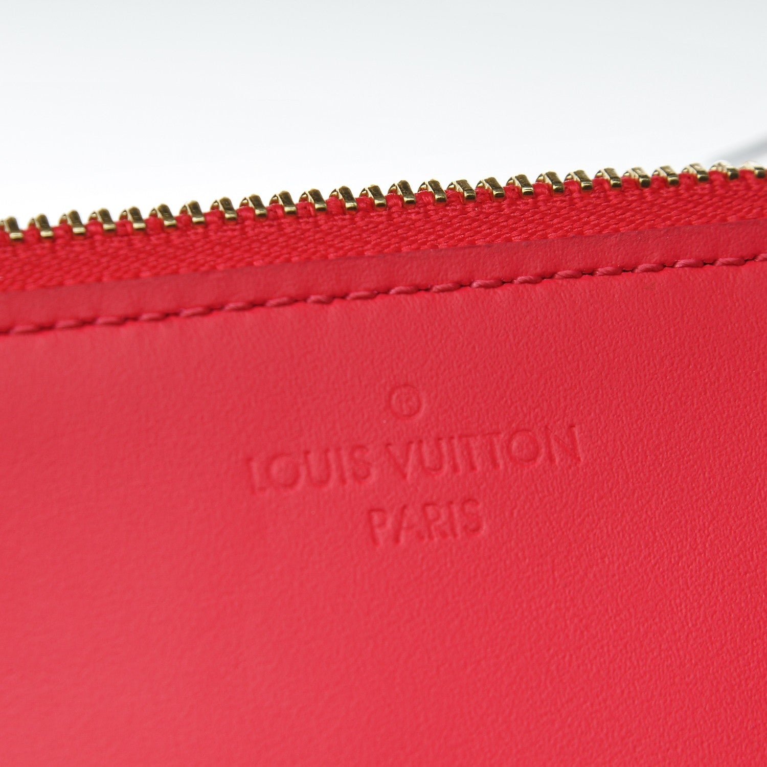 Louis Vuitton Calfskin Jeanne Wallet Zippered Insert Hot Pink 6 of 6