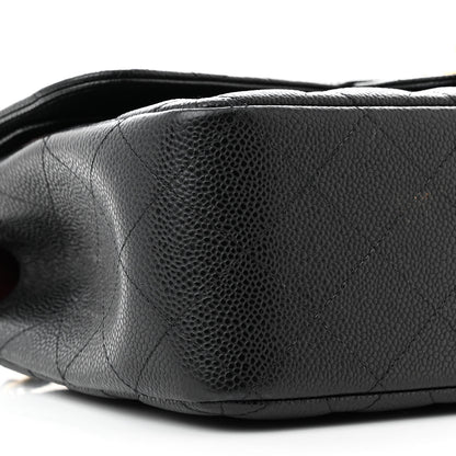 Chanel Caviar Quilted Jumbo Double Flap Black 9 of 13