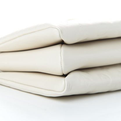 Louis Vuitton Lambskin Embossed Monogram Coussin PM Beige Cream 9 of 11