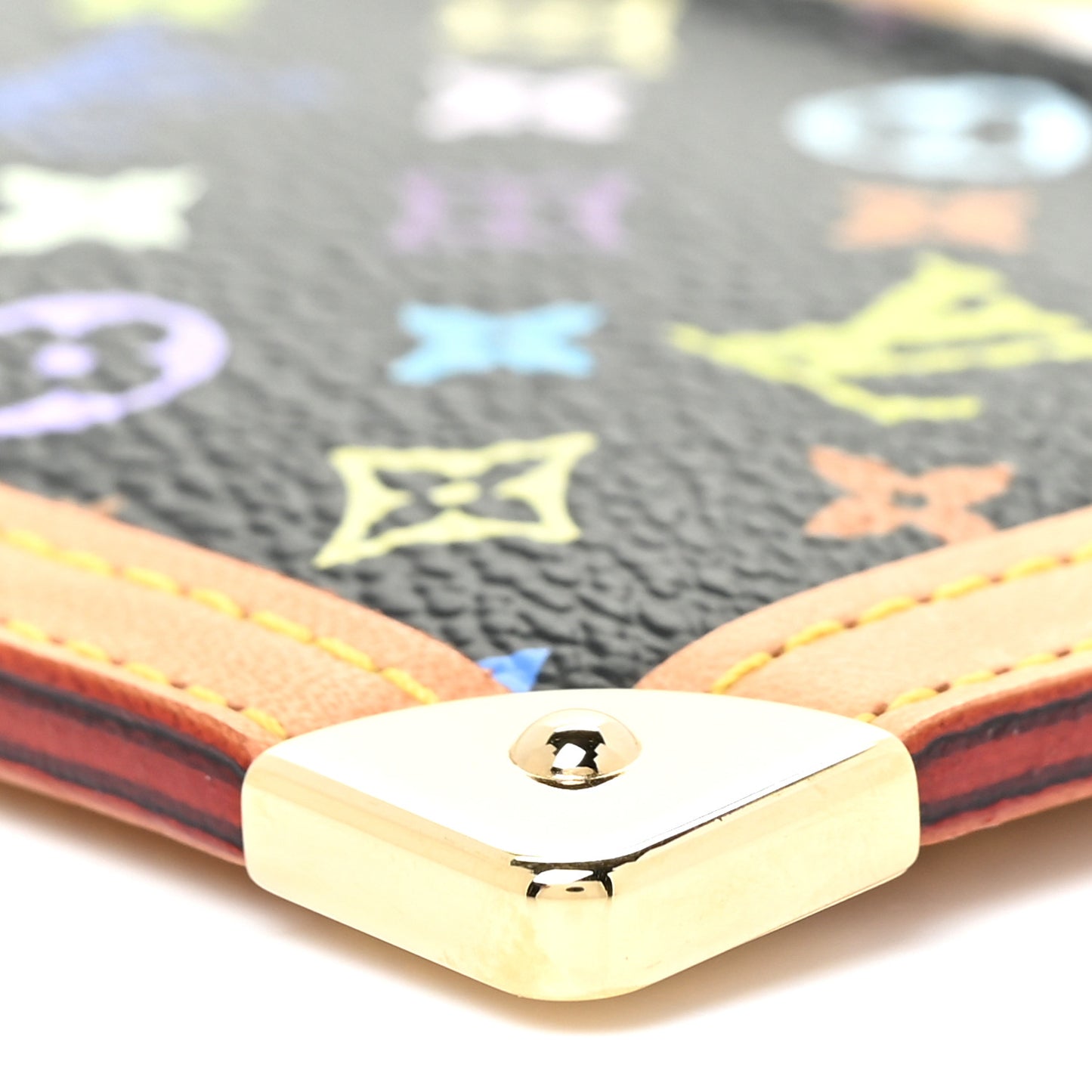 Monogram Multicolor Key Pouch Black