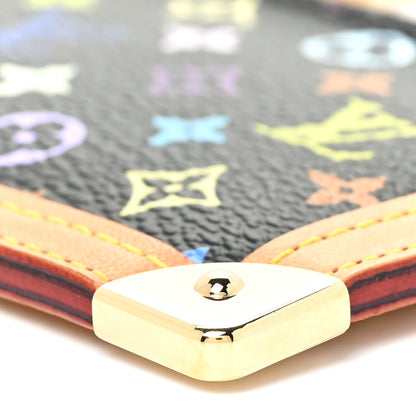 Louis Vuitton Monogram Multicolor Key Pouch Black 9 of 9