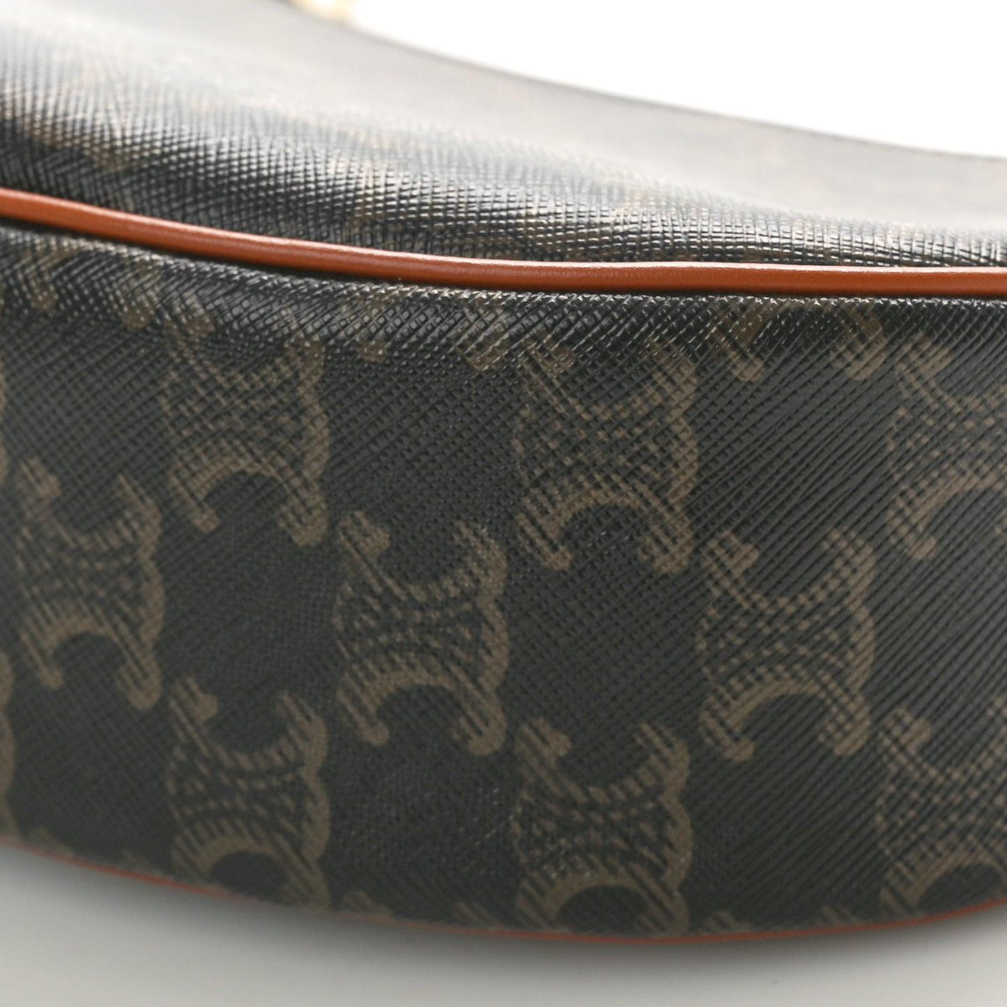 Triomphe Canvas Calfskin Ava Shoulder Bag Tan