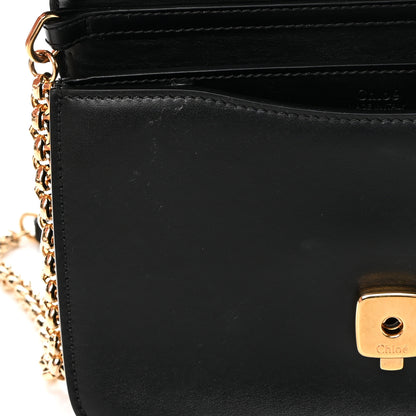 Chloe Calfskin Suede C Clutch With Chain Black 14 of 16