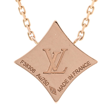 Louis Vuitton 18K Pink Gold Diamond Mother of Pearl Color Blossom BB Star Pendant Necklace 5 of 5