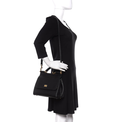 Dolce & Gabbana Dauphine Medium Miss Sicily Satchel Black 3 of 12