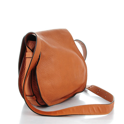 Chloe Calfskin Medium Marcie Round Crossbody Bag Tan 3 of 7