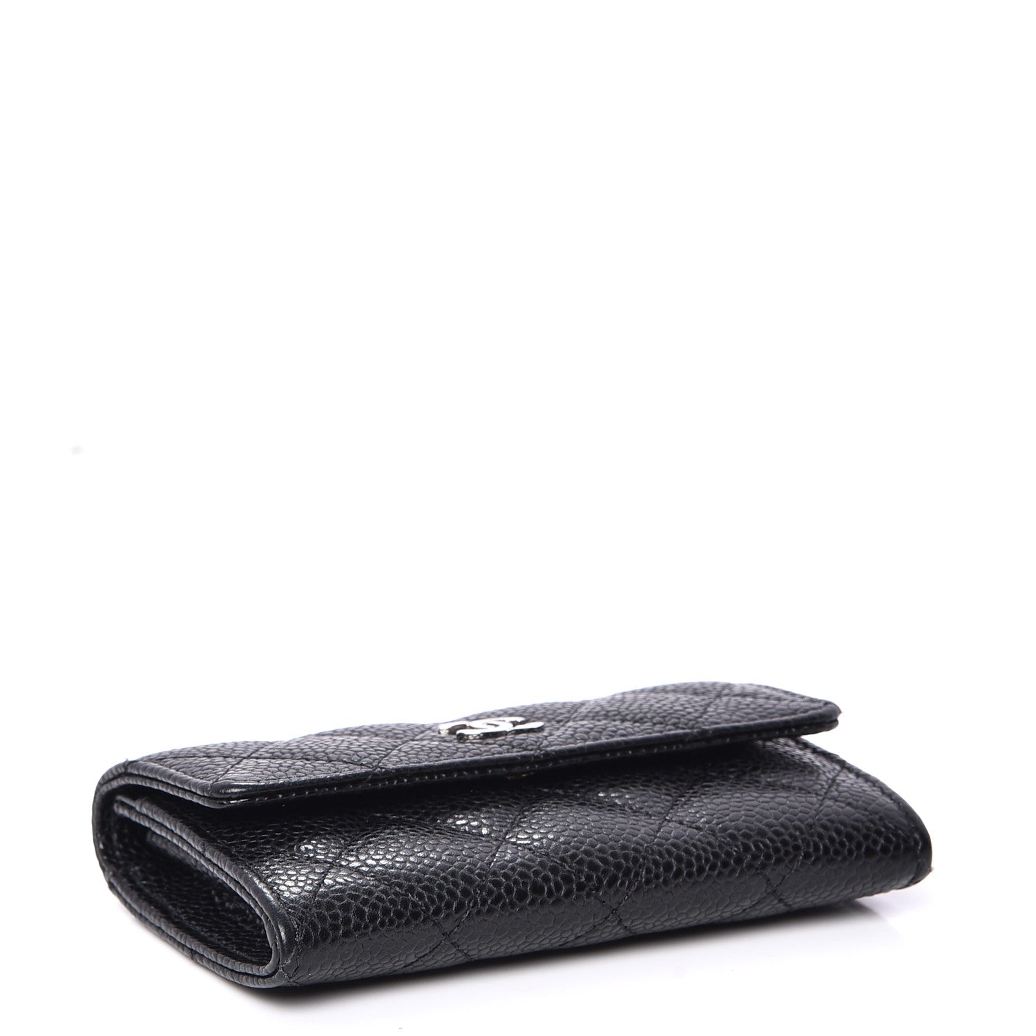 Chanel Caviar Quilted Flap Card Holder Black 4 of 9