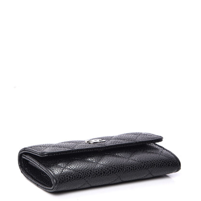 Chanel Caviar Quilted Flap Card Holder Black 4 of 9