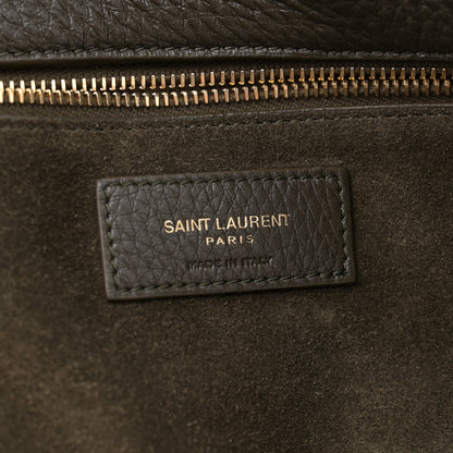 Saint Laurent Grained Deerskin Bea Tote Musk 6 of 11
