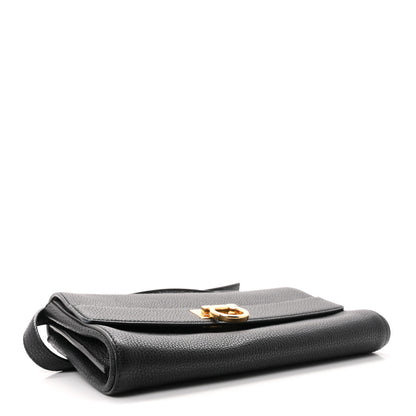 Salvatore Ferragamo Grained Calfskin Ably Shoulder Bag Black 4 of 12
