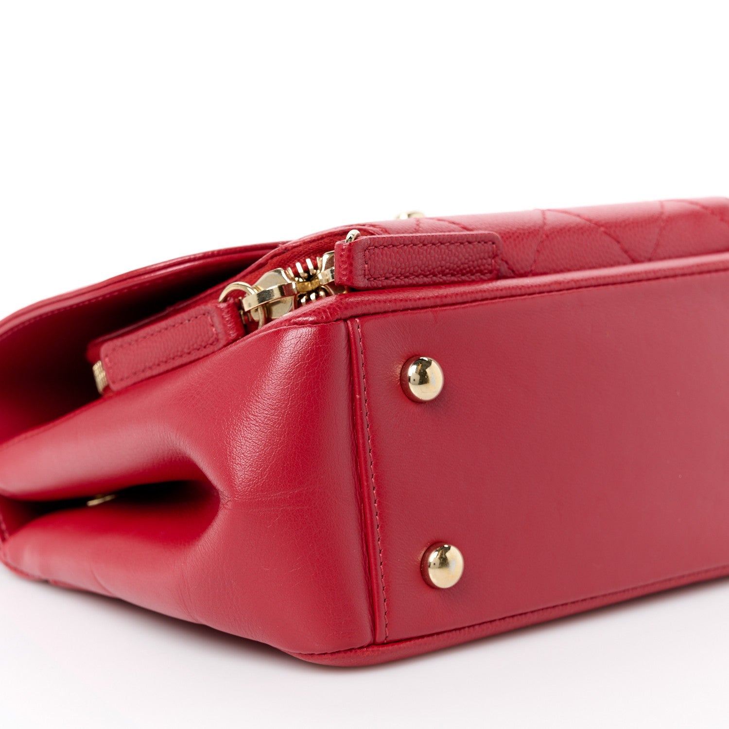 Chanel Caviar Quilted Small Business Affinity Flap Red 10 of 11
