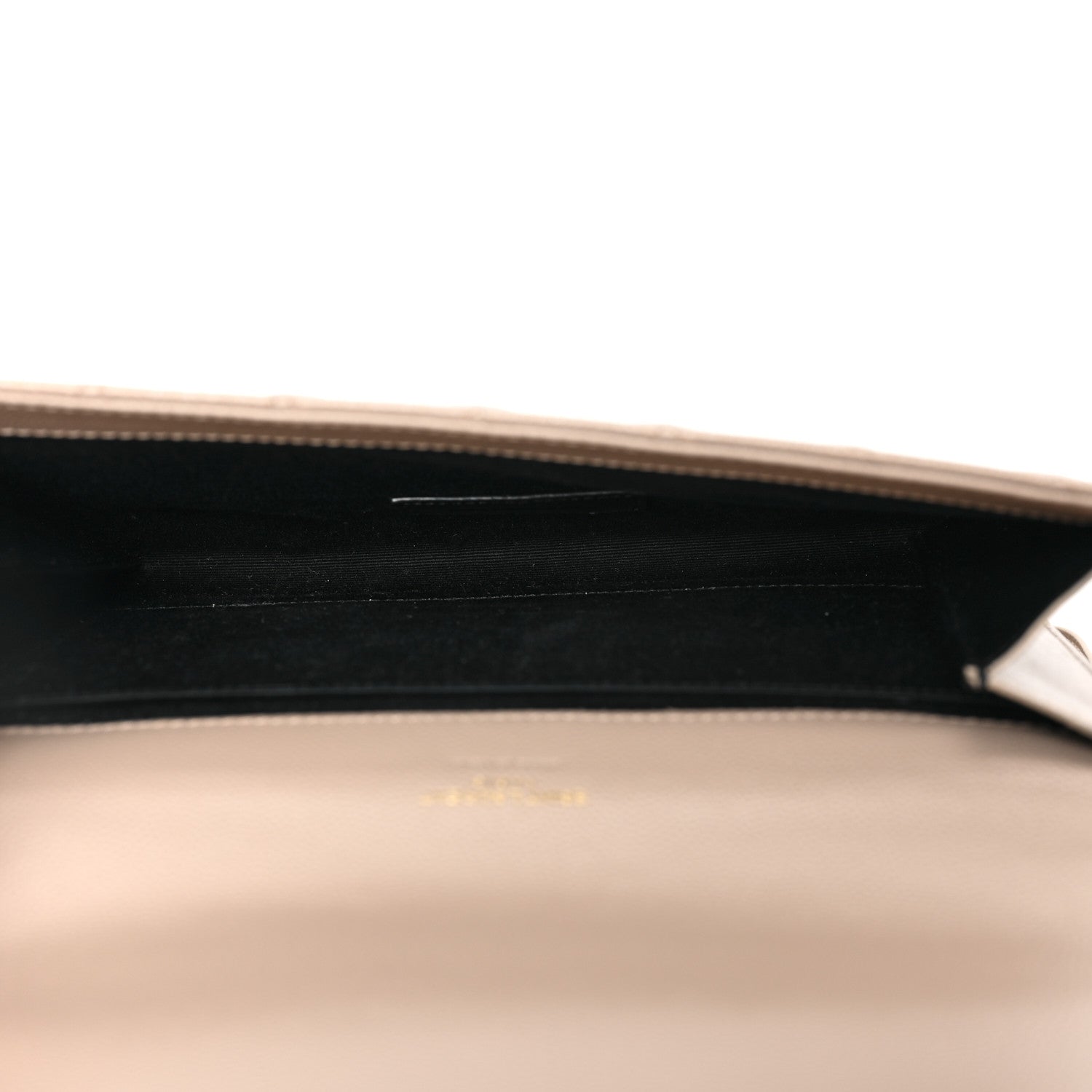 Saint Laurent Grain De Poudre Textured Mixed Matelasse Triquilt Monogram Clutch Dark Beige 5 of 9