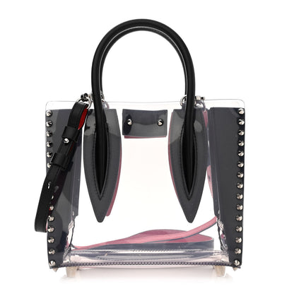 Christian Louboutin PVC Calfskin Spiked Mini Paloma Black 1 of 9