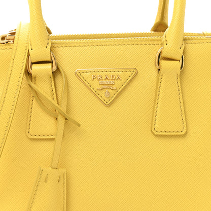 Prada Saffiano Lux Mini Galleria Double Zip Tote Soleil 18 of 27