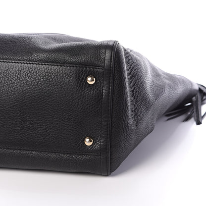 Gucci Pebbled Calfskin Medium Soho Shoulder Bag Black 8 of 8