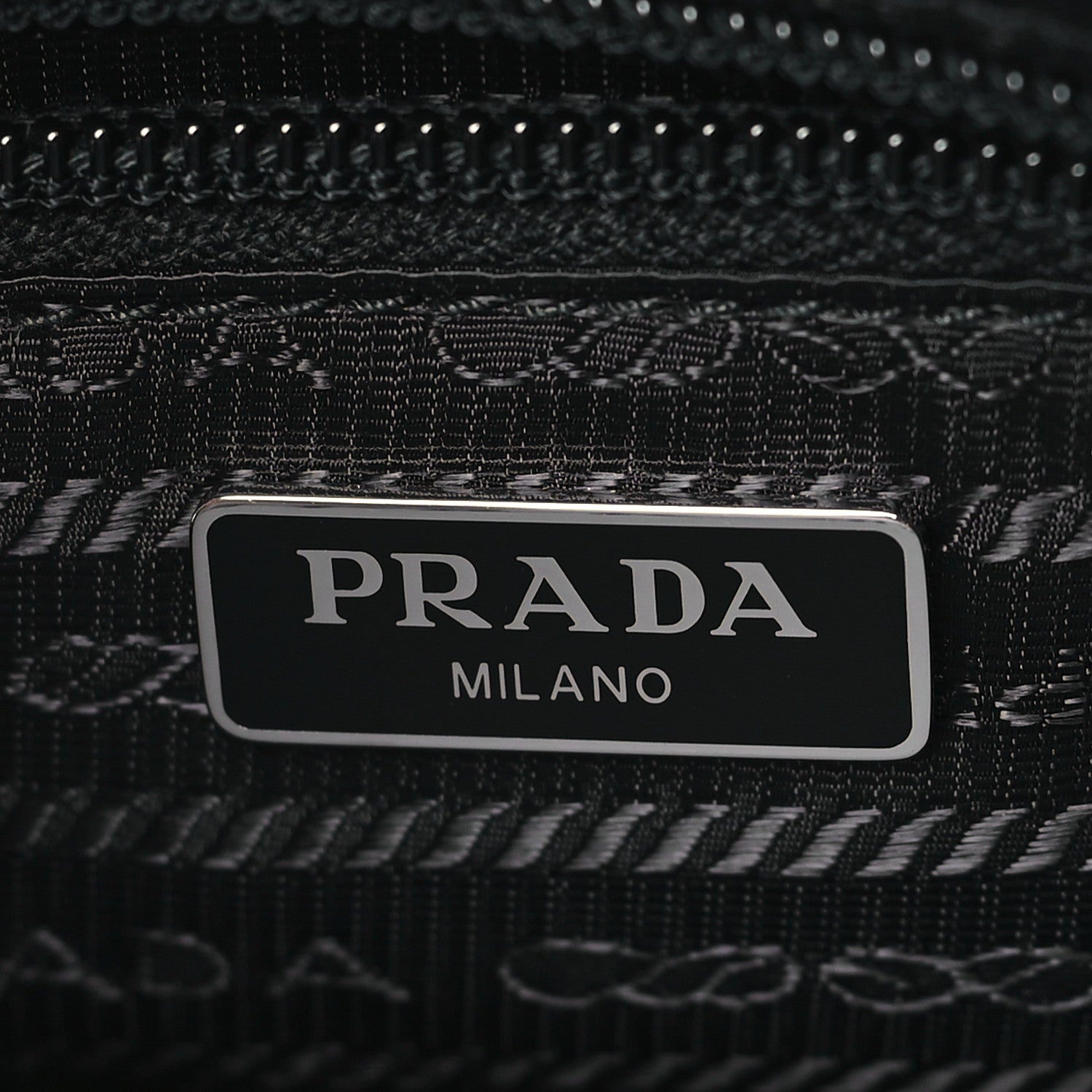 Prada Re-Nylon Saffiano Pouch Wristlet Black 6 of 8
