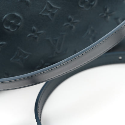 Louis Vuitton Calfskin Debossed Monogram Side Trunk Moon Bleu 10 of 11