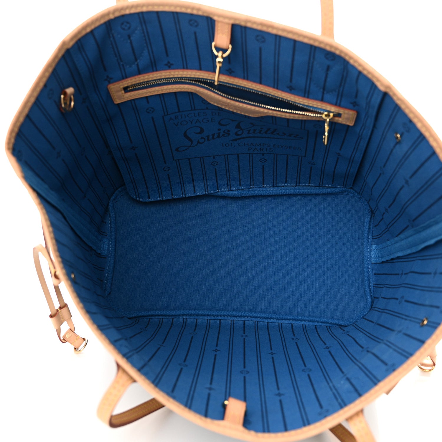 Louis Vuitton Monogram My LV Heritage Neverfull MM Blue De France White 5 of 12