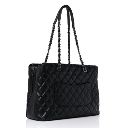 Chanel Caviar Quilted City Shopping Tote Black 3 of 14