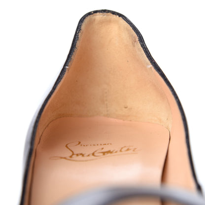 Christian Louboutin Kid Very Prive 120 Pumps 36.5 Black Red 9 of 10