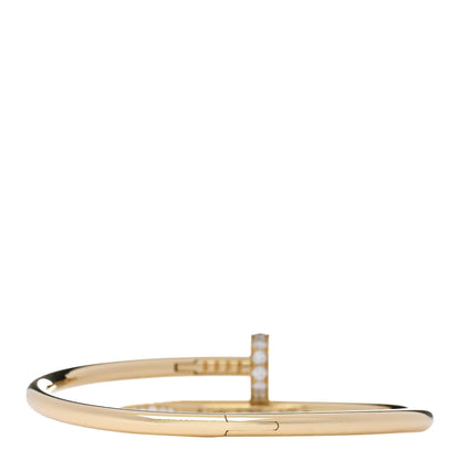 Cartier 18K Yellow Gold Diamond Juste Un Clou Bracelet 16 2 of 5