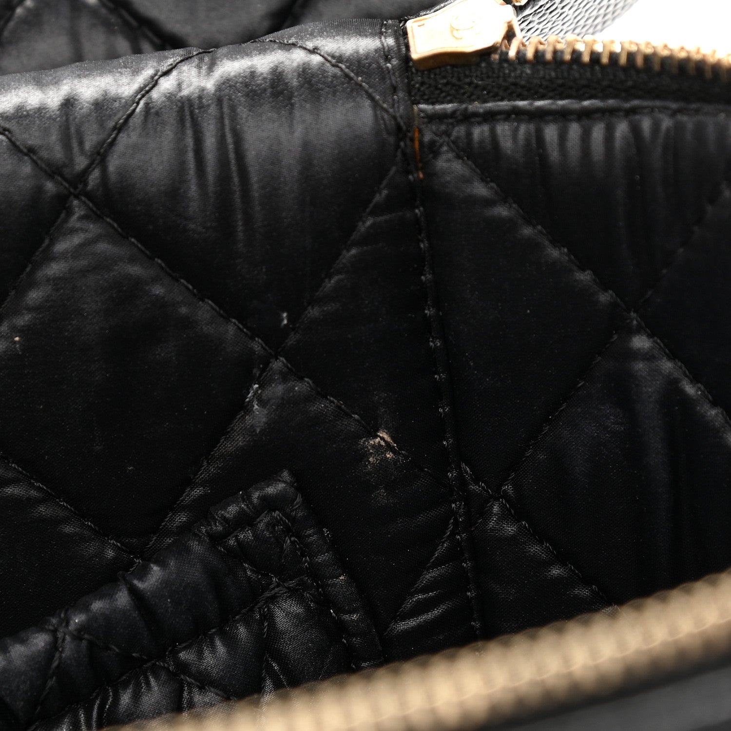 Chanel Caviar Quilted Large Vanity Pouch Black 11 of 14