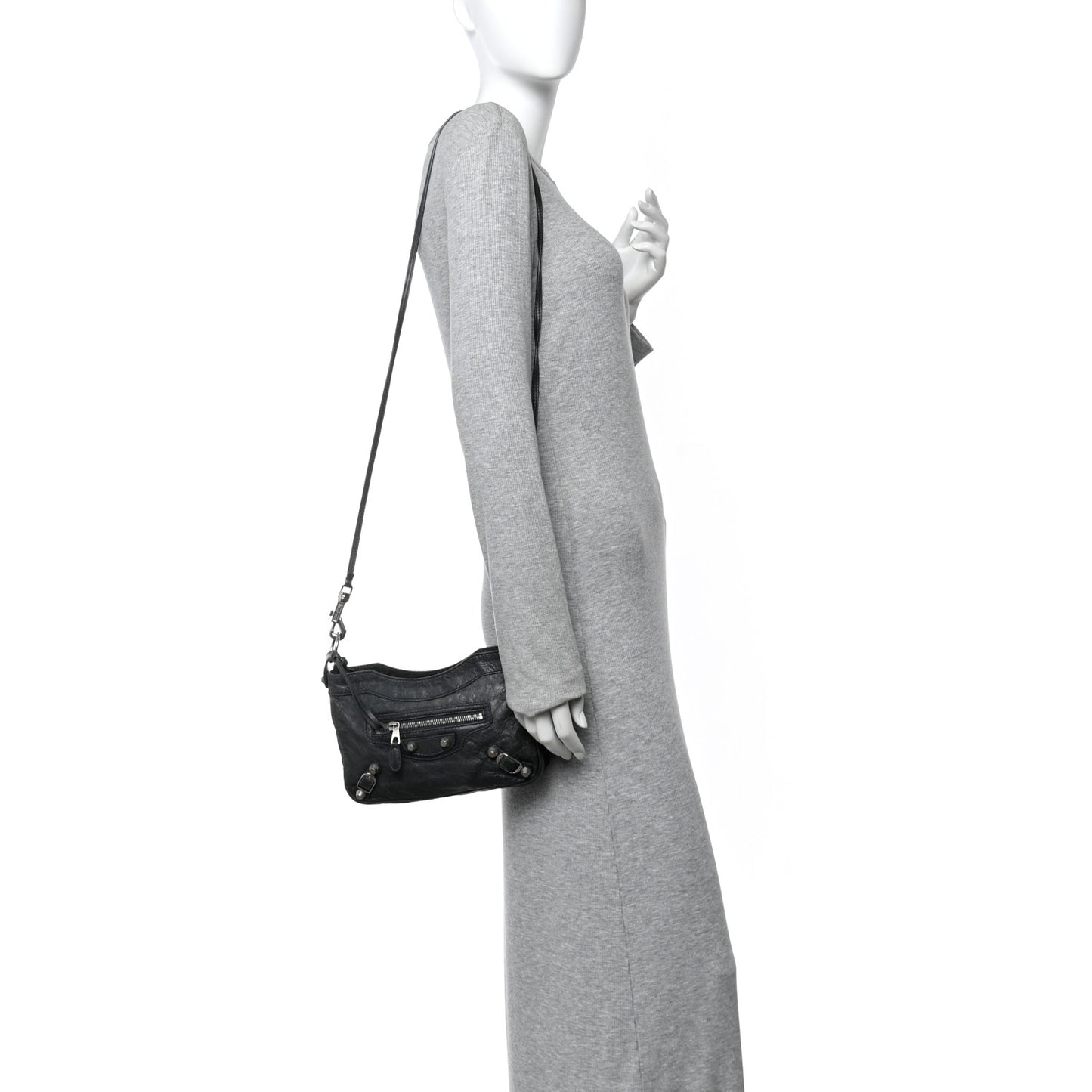 Agneau Giant 12 Silver Hardware Hip Anthracite