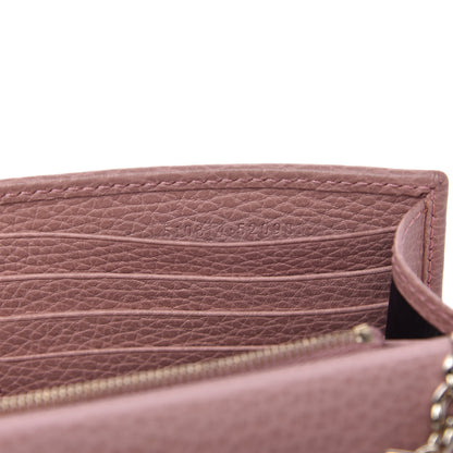 Gucci Dollar Calfskin Interlocking G Chain Wallet Soft Pink 9 of 12