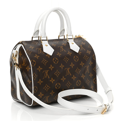 Louis Vuitton Monogram LV Match Speedy Bandouliere 25 White 3 of 10