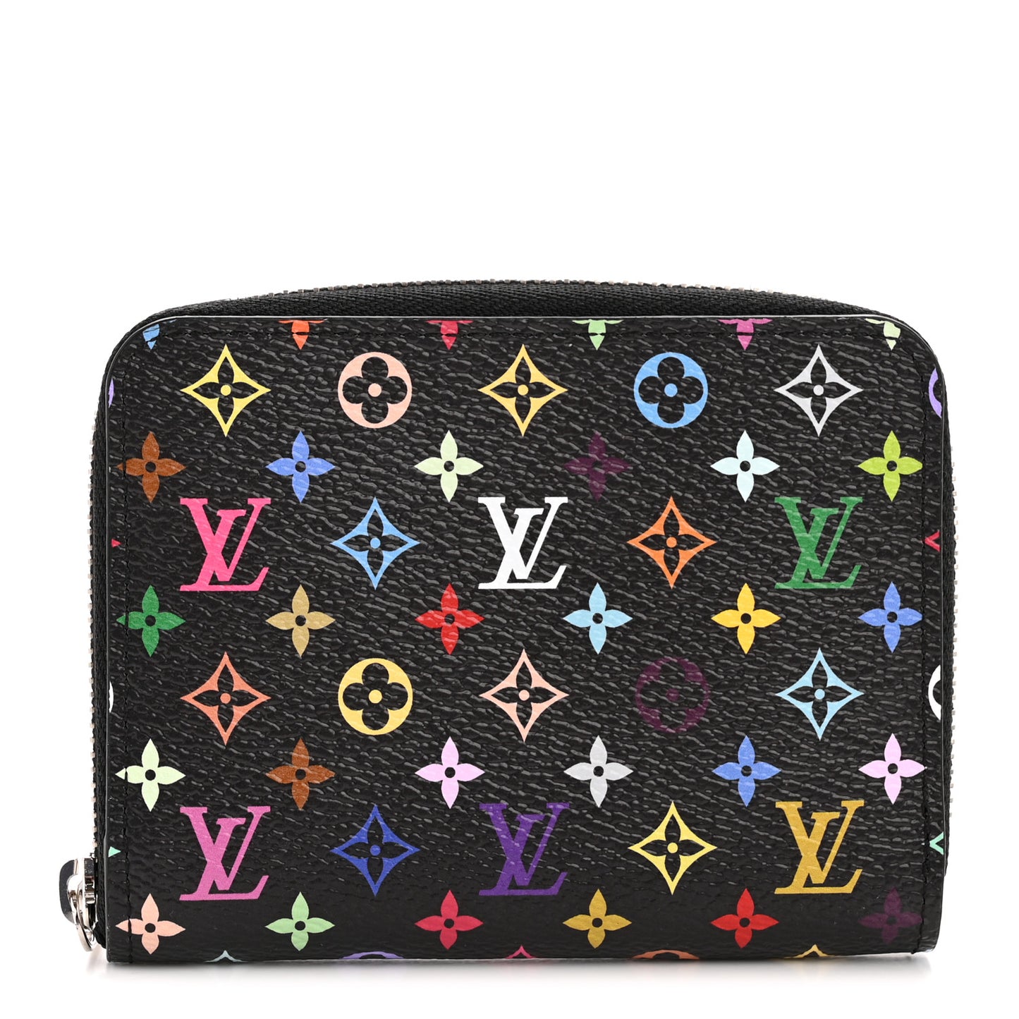 LV x TM Monogram Multicolor Zippy Coin Purse Black