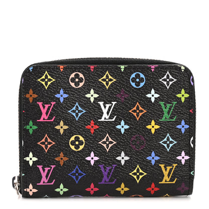 Louis Vuitton LV x TM Monogram Multicolor Zippy Coin Purse Black 1 of 8