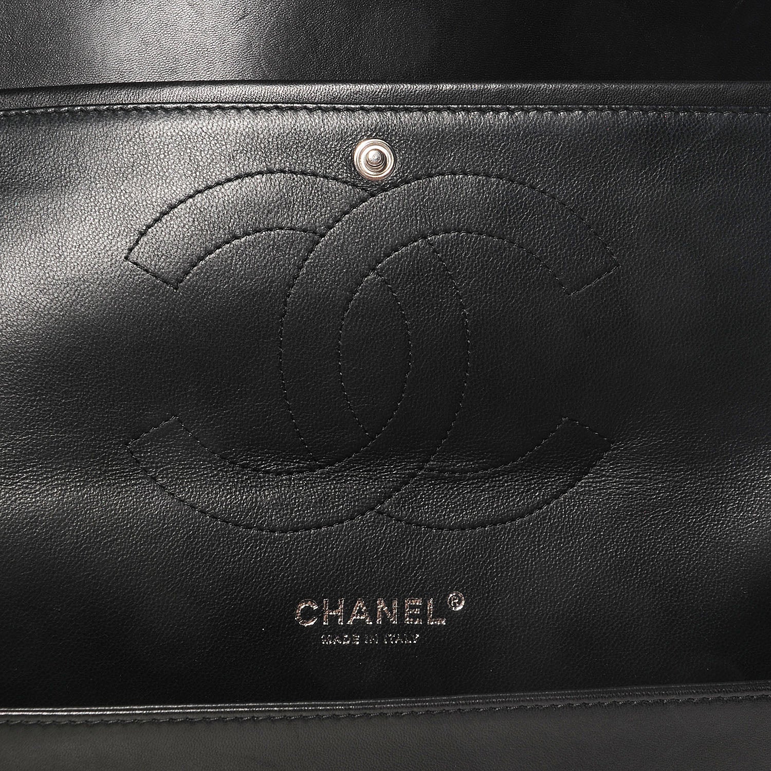 Chanel Lambskin Quilted Jumbo Double Flap So Black 5 of 7