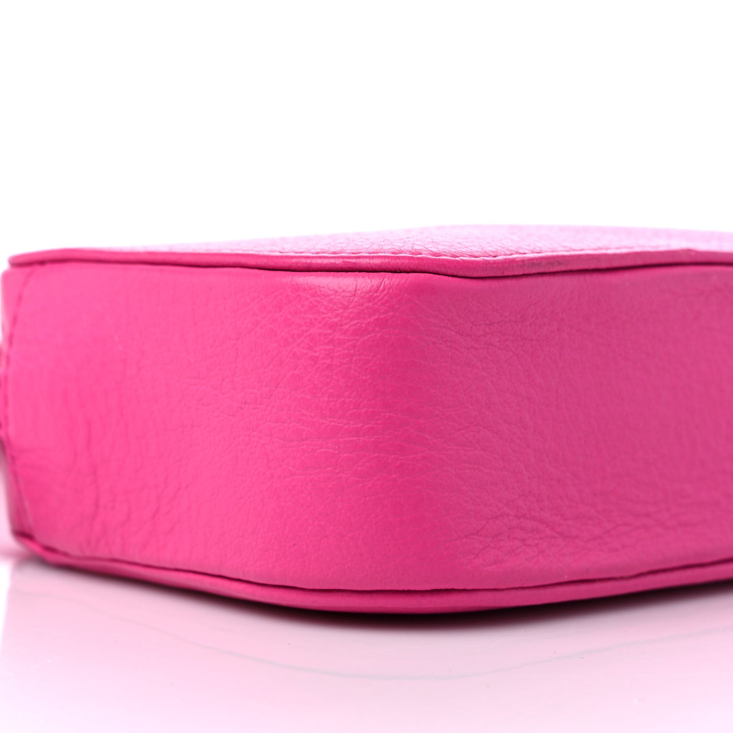Calfskin Logo XS Everyday Camera Bag Acid Fuchsia Black
