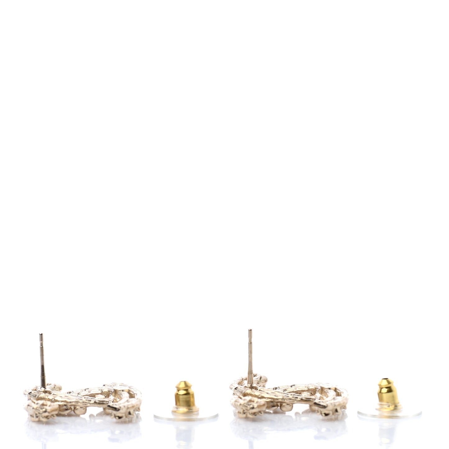 Crystal CC Camellia Earrings Gold