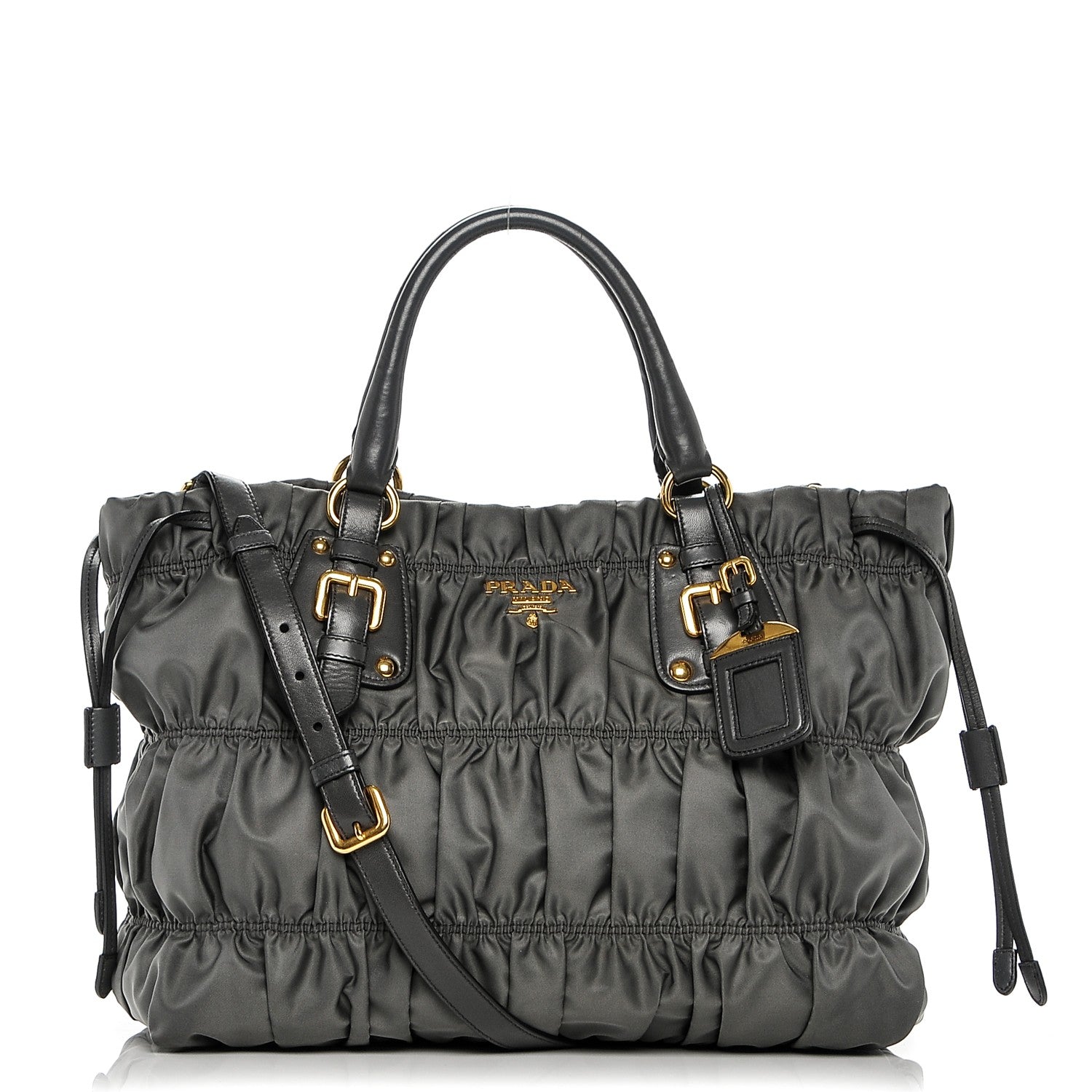 Prada Tessuto Nylon Gaufre Tote Ardesia 1 of 6