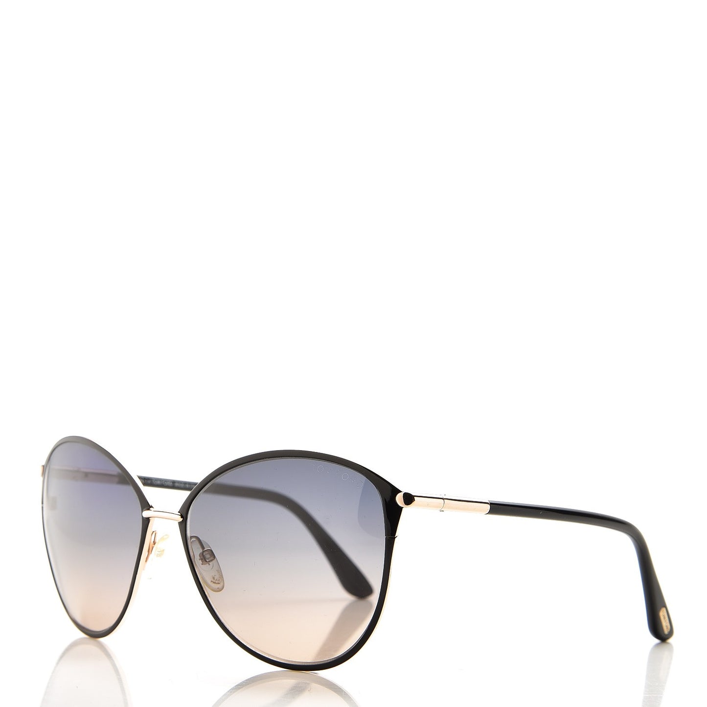 Penelope Vintage Round Sunglasses TF320 Black