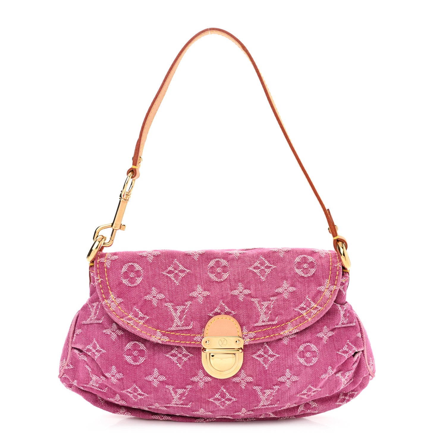 Louis Vuitton Monogram Denim Mini Pleaty Fuchsia 1 of 11