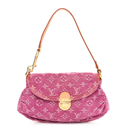 Louis Vuitton Monogram Denim Mini Pleaty Fuchsia 1 of 11