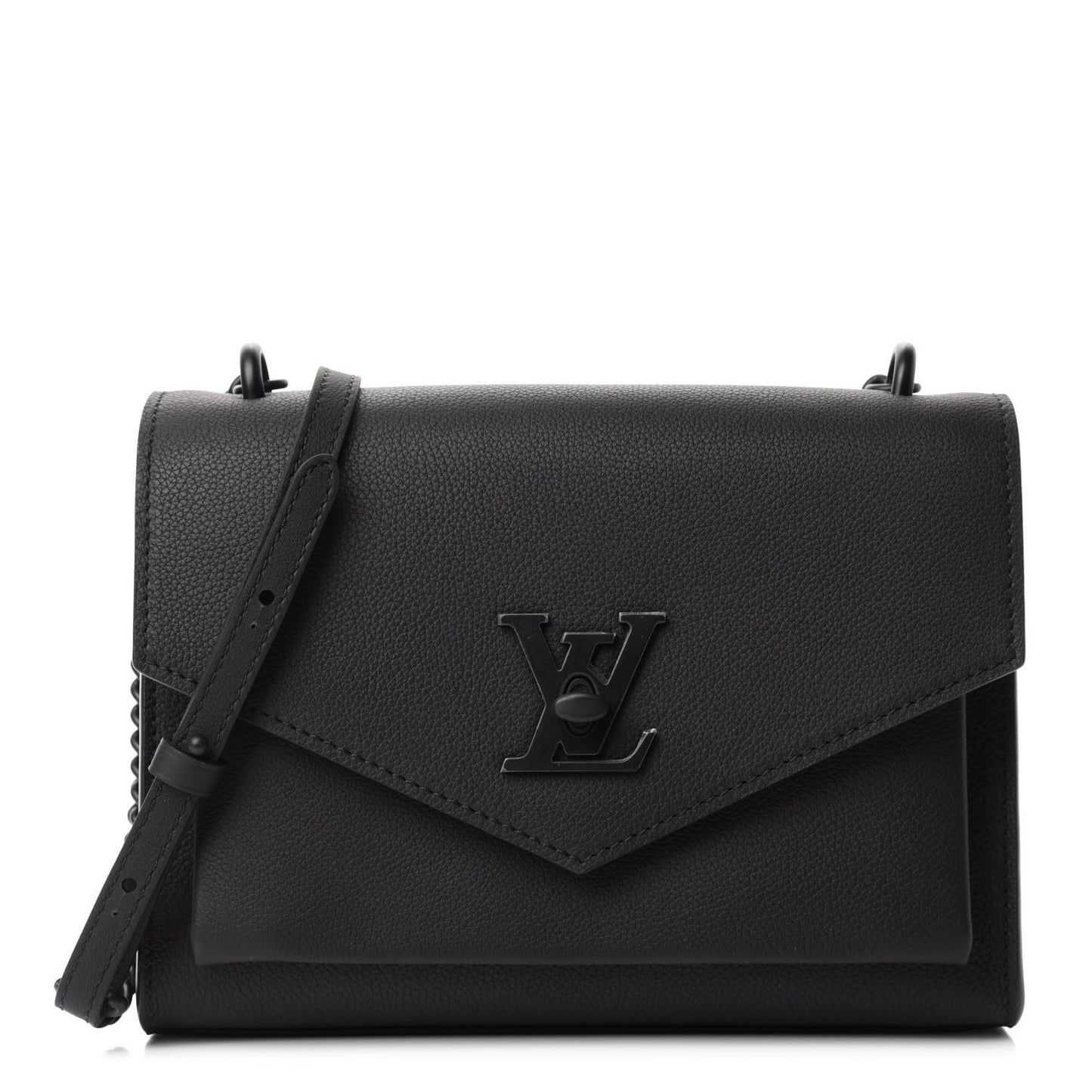 Soft Calfskin My Lockme Chain Bag BB Black