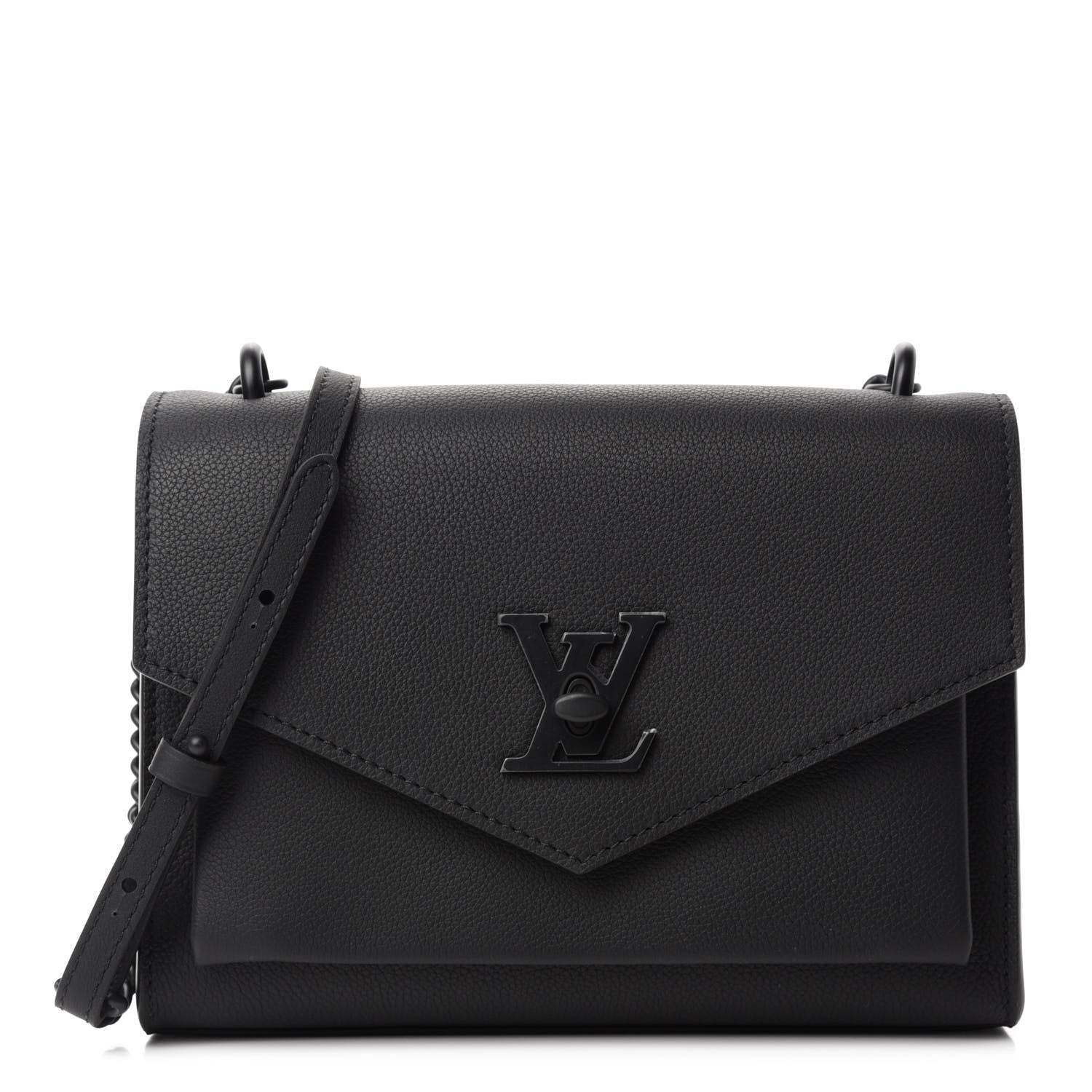 Louis Vuitton Soft Calfskin My Lockme Chain Bag BB Black 1 of 11