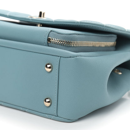 Chanel Caviar Quilted Medium Business Affinity Flap Blue 9 of 10